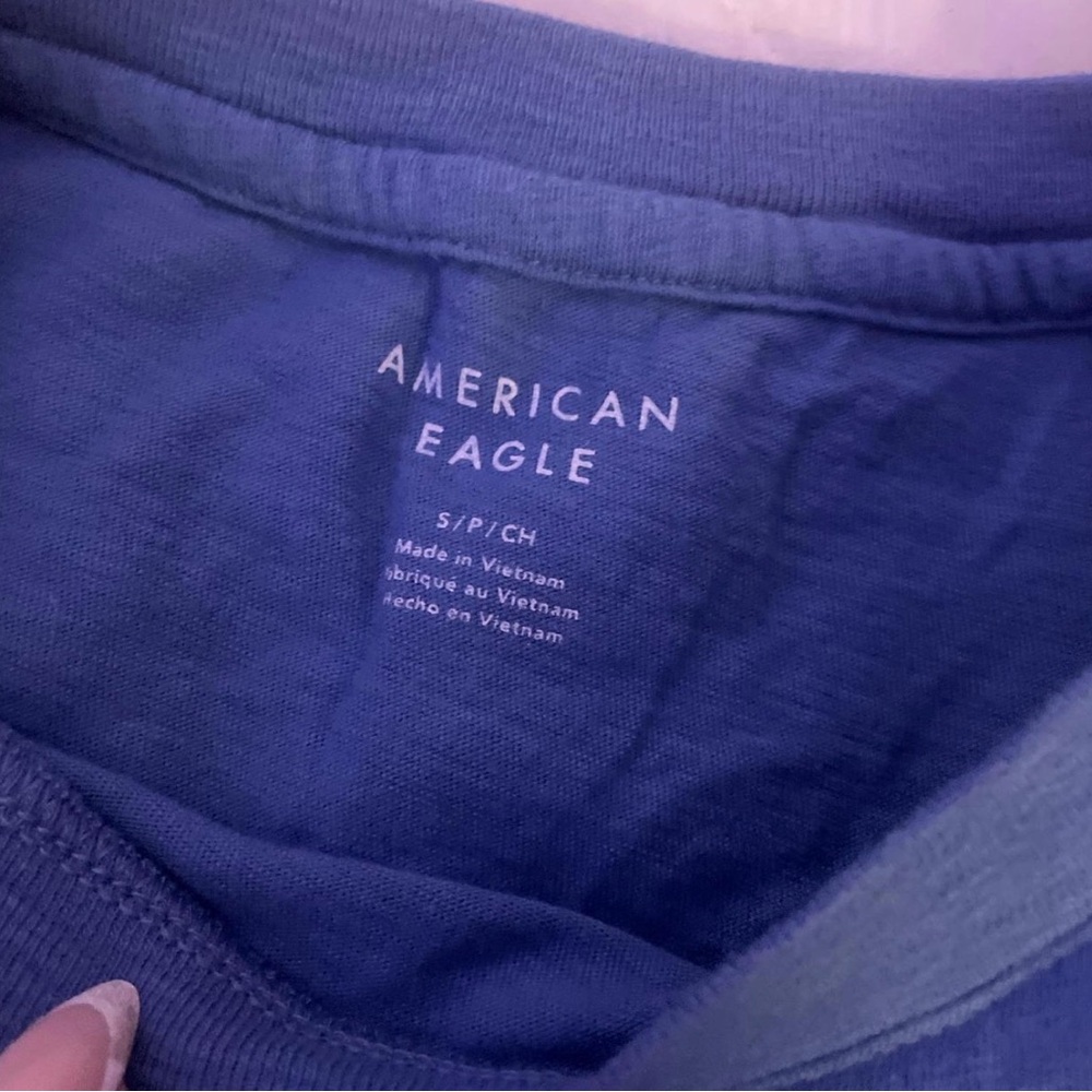American Eagle Outfitters Navy Tee - Picture 2 of 2